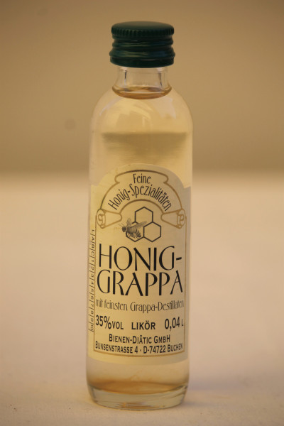 Honig Grappa 40 ml Flasche