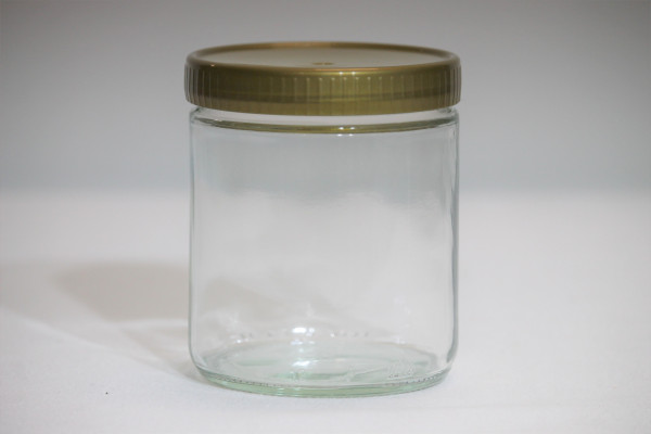Glas neutral 500 g mit Kunststoff Deckel - nur Abholung möglich-