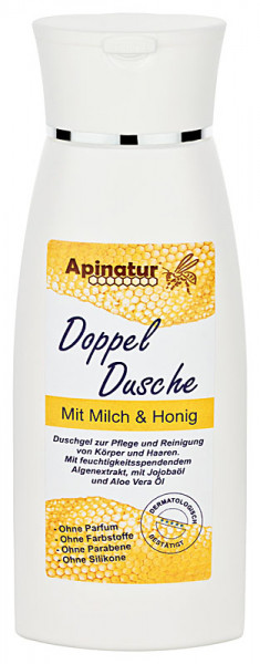Apinatur Milch-Honig-Doppelduschgel ohne Parfum